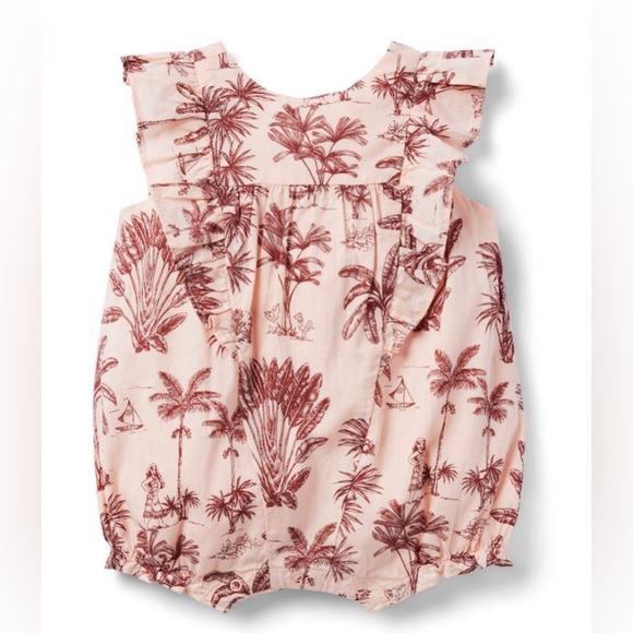 Janie and Jack Other - 🖤NWT DISNEY + JANIE AND JACK MOANA BABY GIRL ROMPER SIZE 0-3 MONTHS🖤